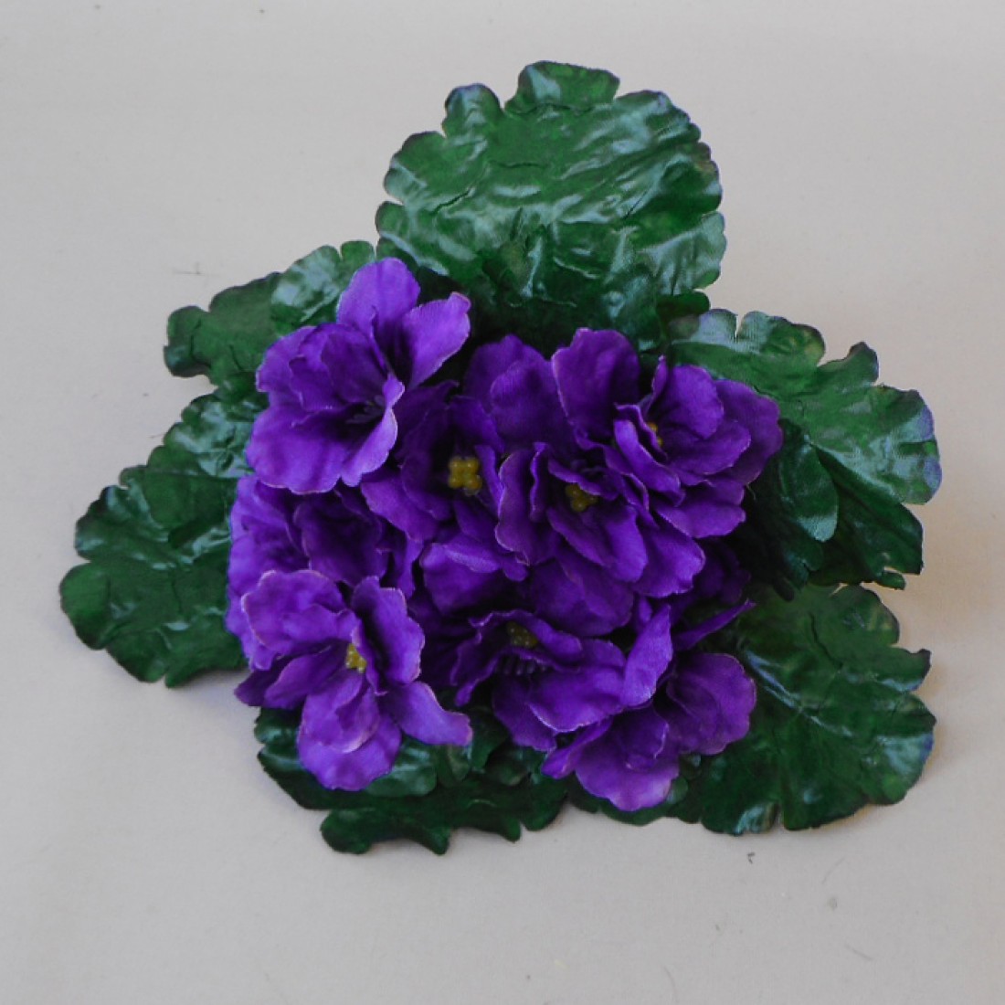 African Violet Purple 19cm Artificial Flowers